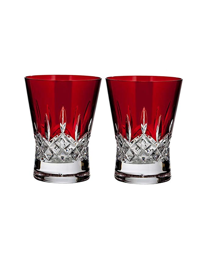 Waterford Crystal Lismore Pops Red DOF Pair