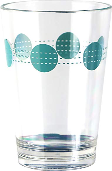 Corelle Coordinates by Reston Lloyd South Beach Acrylic Juice Glasses (Set of 6), 8 oz., Clear