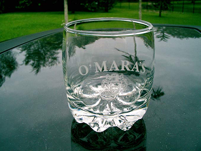 O'Mara's Irish Country Cream Glass with Etched Logo