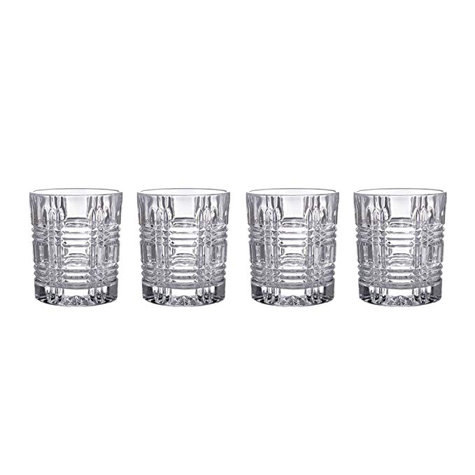 Fitz and Floyd 329050-4OF Portland old Fashion Glasses (Set of 4), Clear